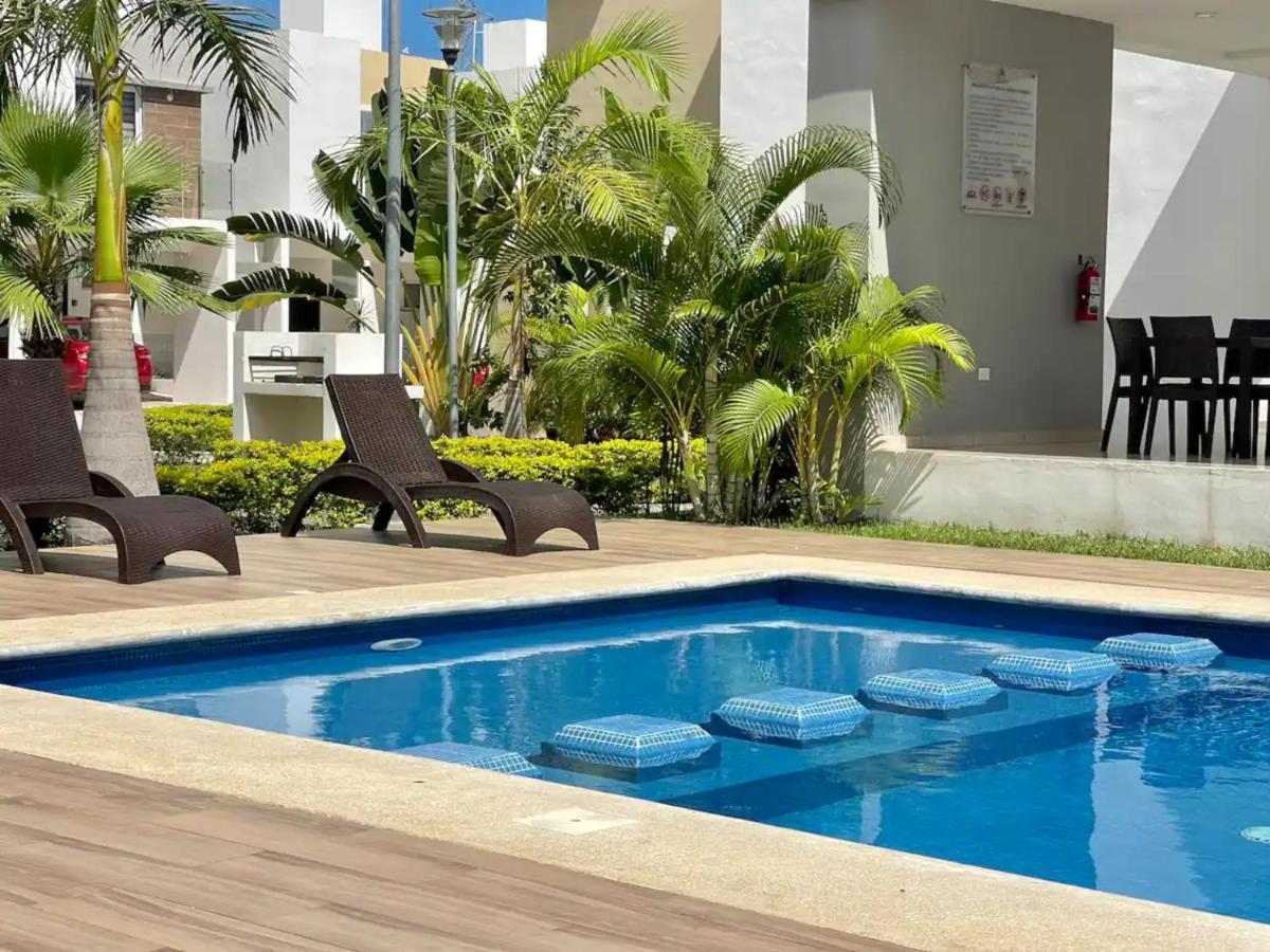 Casa Familiar Cerca De La Playa Con Terraza Privada Villa Cancun Luaran gambar